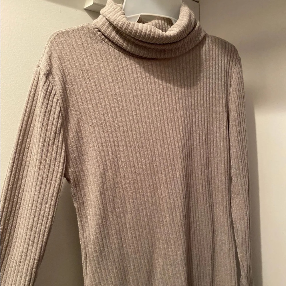 Turtleneck sweater dress